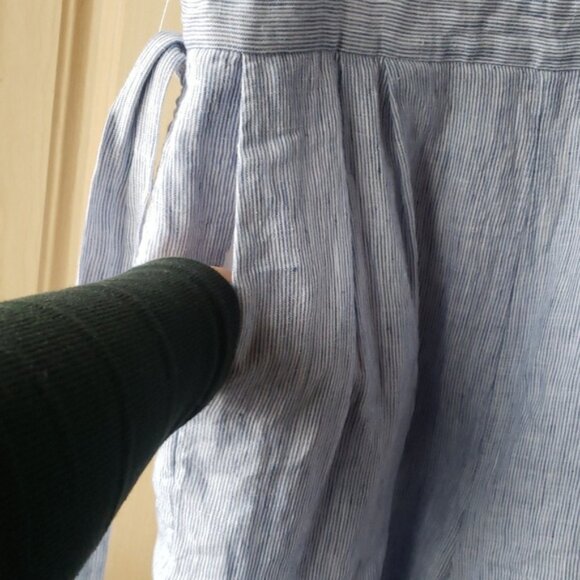 Forever New 100 Linen Womens Light Blue Jumpsuit Size 8 - Picture 4 of 9